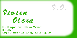 vivien olexa business card